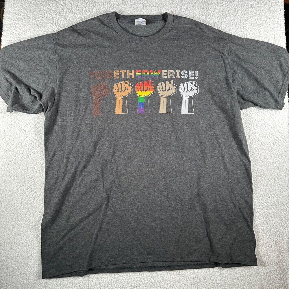 We‎ Rise Together LGBT BLM T-Shirt Black Lives Matter XL Queer